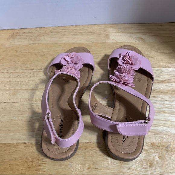 Comfort View Strap Sandal Pink Floral Bonnie #12003 | 9M - Picture 3 of 6